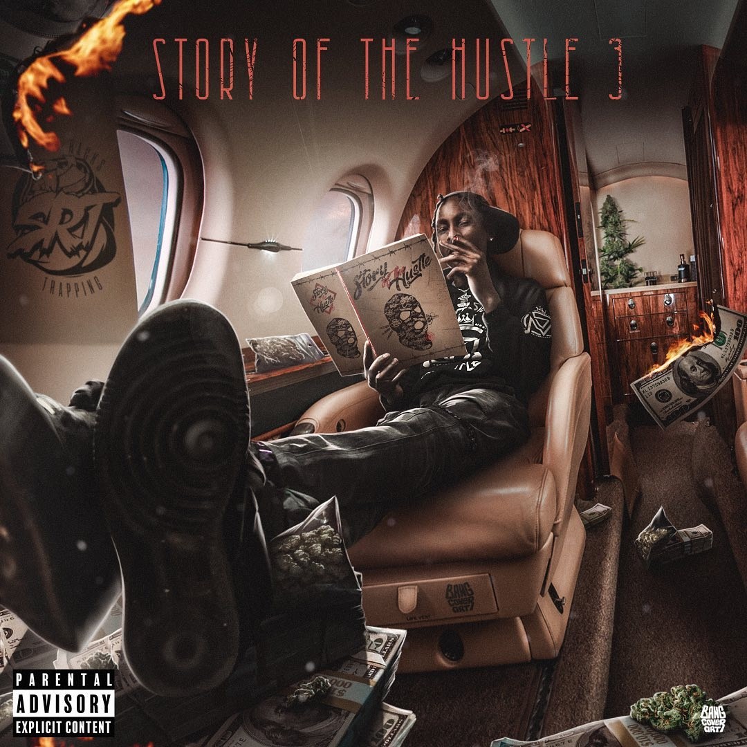Digital realistic album cover art built from an artist's photo — example 3