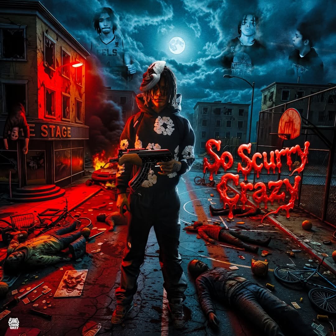 Digital realistic album cover art built from an artist's photo — example 6