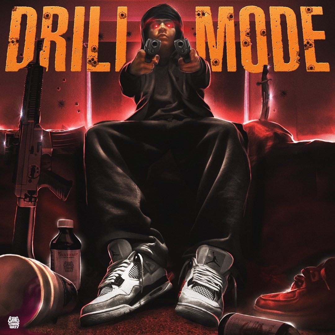 Digital realistic album cover art built from an artist's photo — example 8