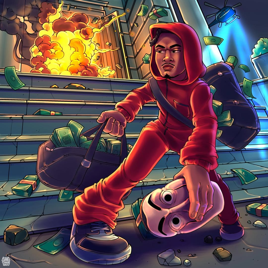 Cover art with a readable story
