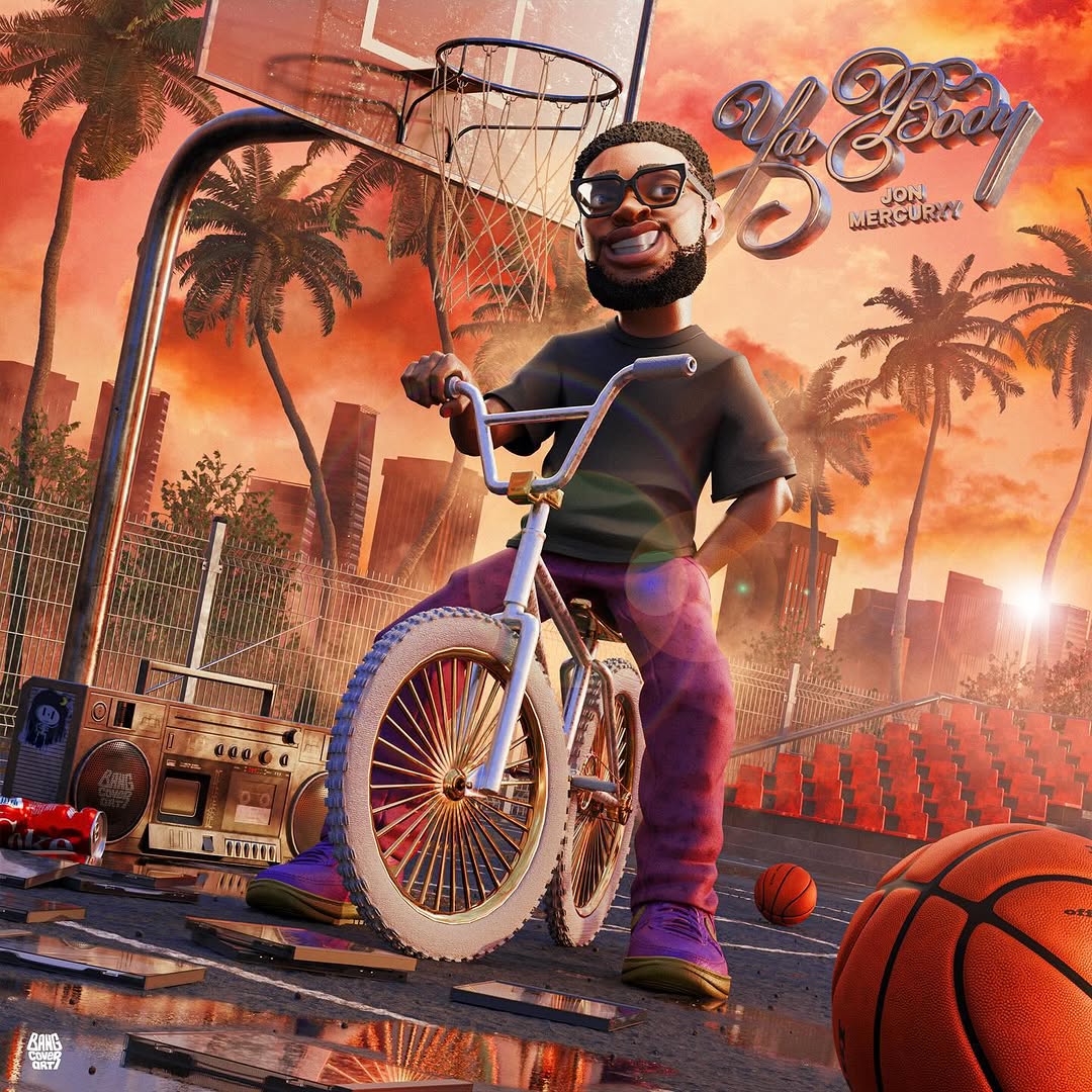 3D cartoon cover art built from artist photos