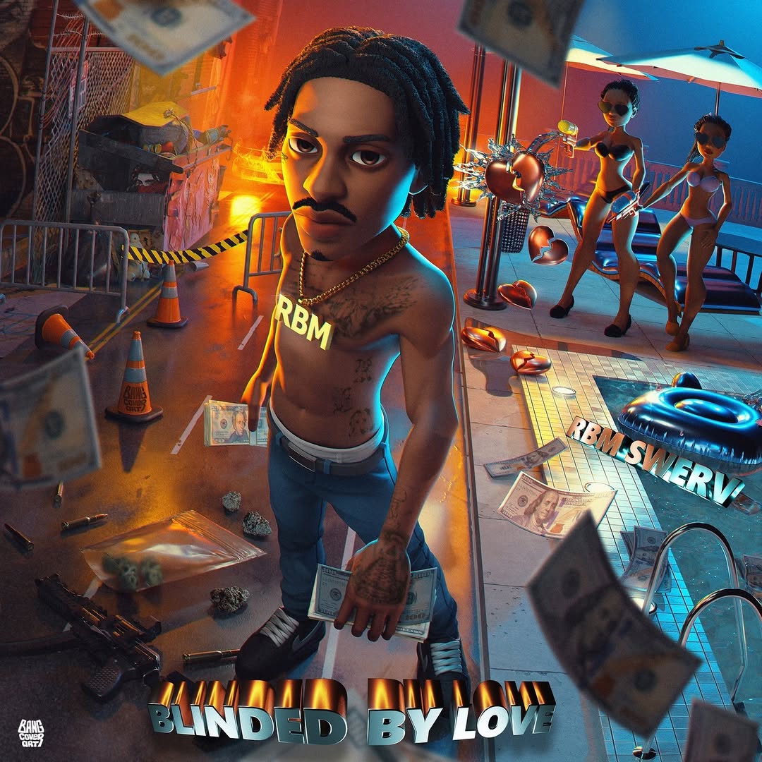 Animated album cover in a social feed