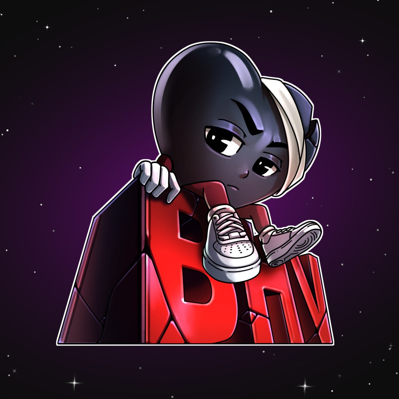 Custom mascot logo design for a music artist or brand &mdash; example 2